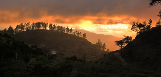 Another photo of dusk on the way down from Mt. Pulag